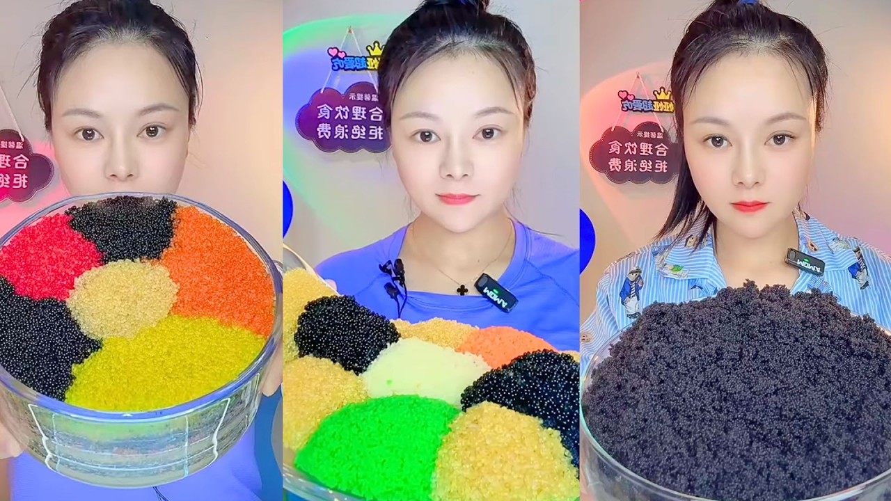 Colorful Tobiko Roe Mukbang with Seven Fish Egg Layers