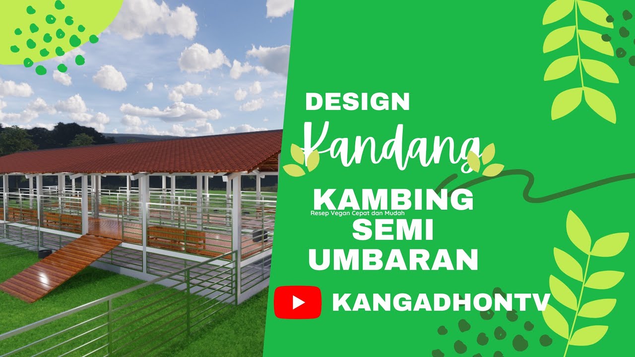 Kandang Kambing Modern Konsep Semi Umbaran . Sangat Cocok Untuk Breeding ?