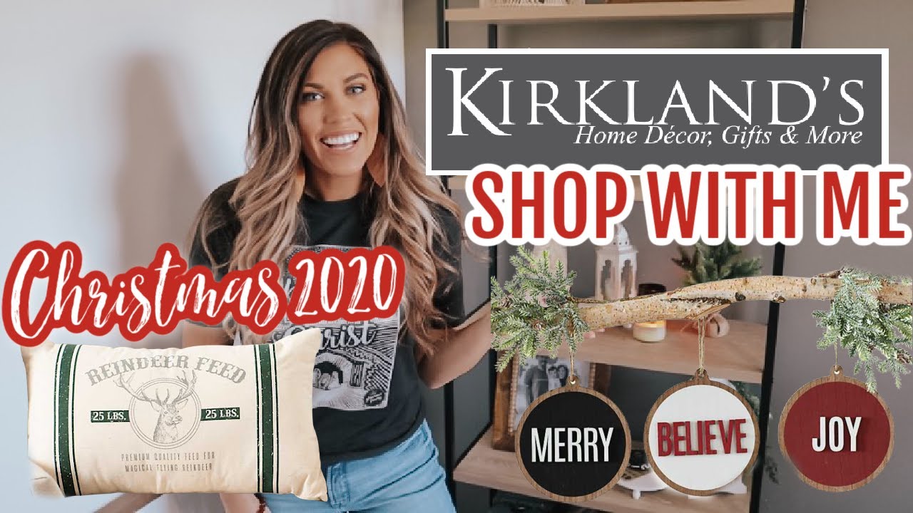 KIRKLANDS CHRISTMAS SHOP WITH ME 2020 | FARMHOUSE CHRISTMAS DECOR | WHATS NEW AT KIRKLANDS