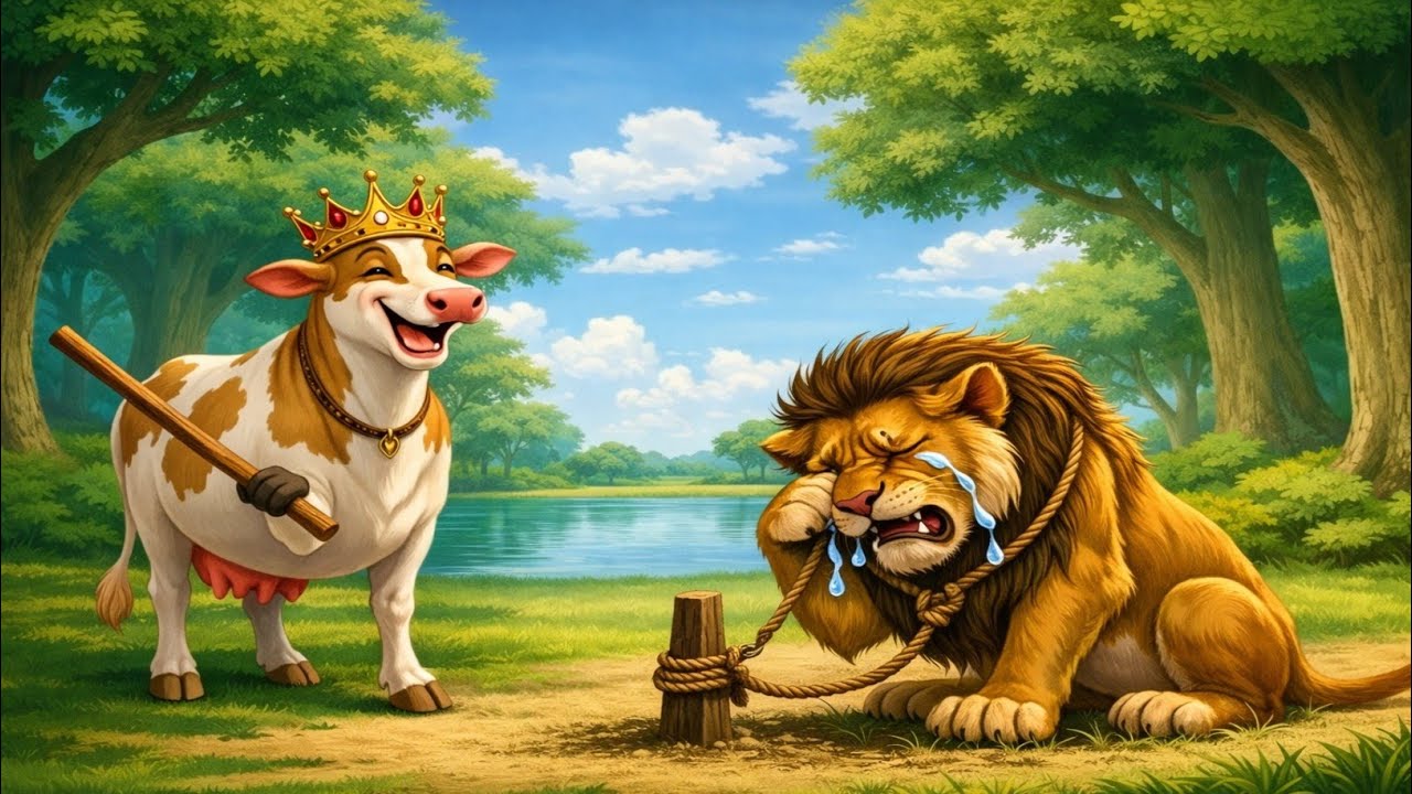 गाय बनी जंगल की रानी | शेर खान ने मांगी भीख । Hindi Kahani | Hindi Moral Stories | Hindi Kahaniyan