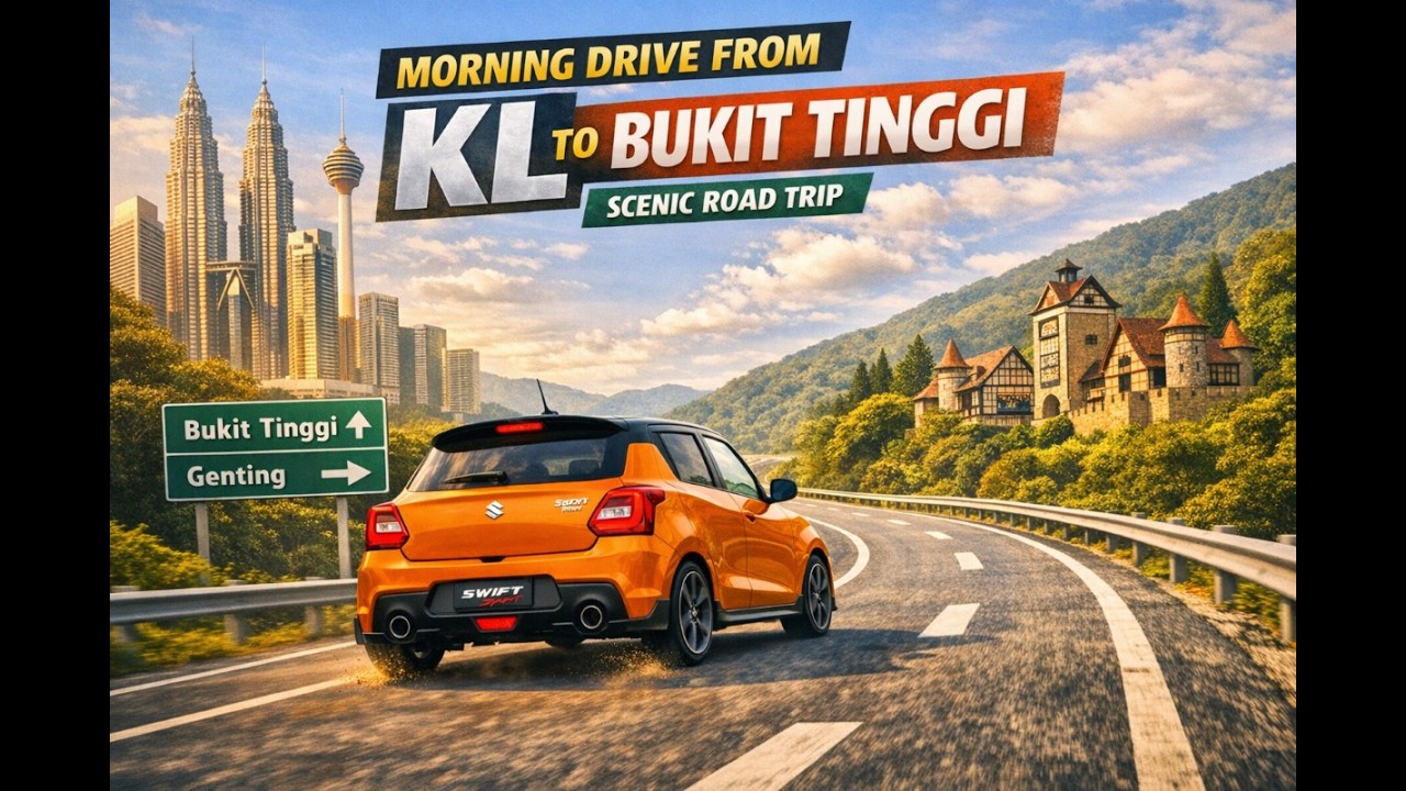 Morning Drive from KL to Bukit Tinggi | Scenic Road Trip