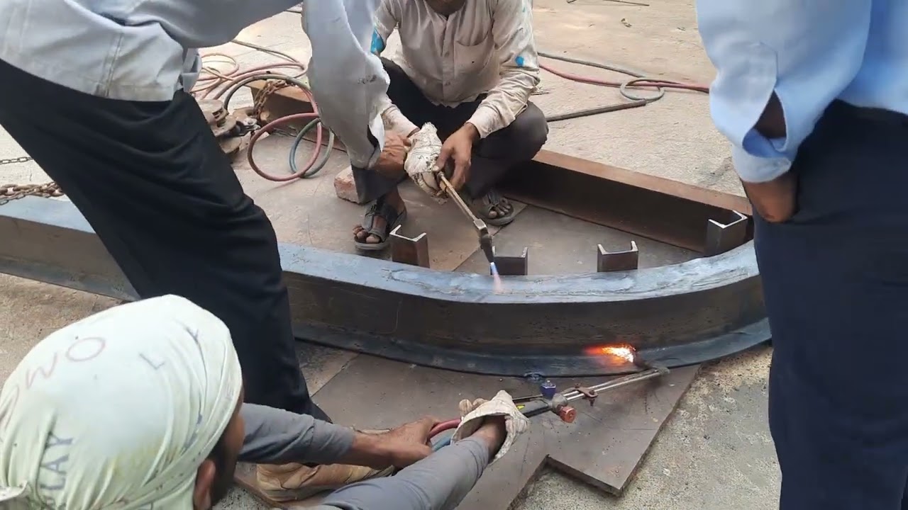 How to Band ISM BEAM 200x100 & ISM Channel 150 Erection/Fabrication work