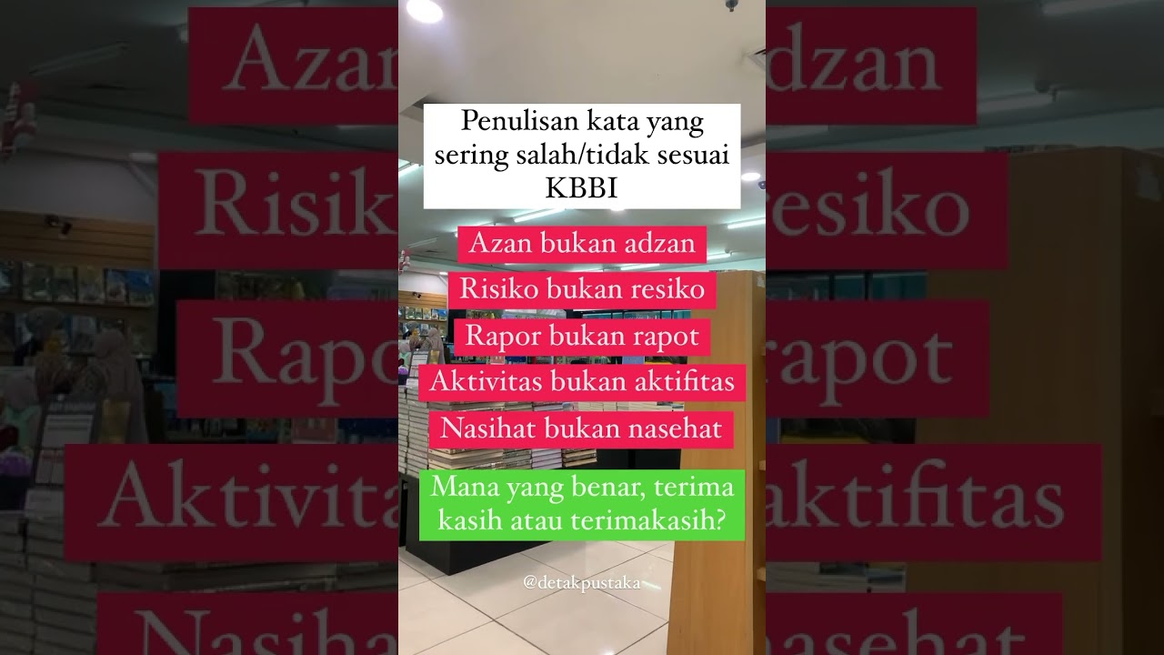 Penulisan kata yang sering salah/tidak sesuai KBBI🔥 #penulis #tipsmenulis #menulis #copywriting