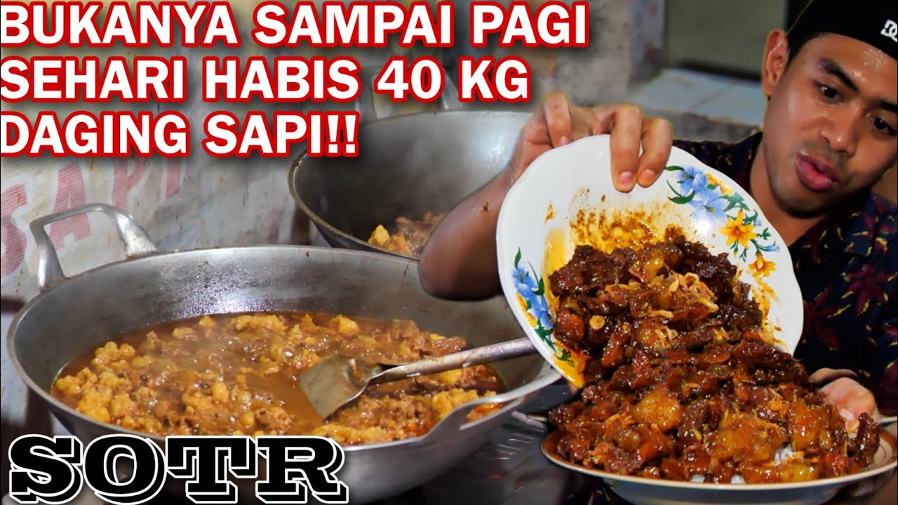 SAHUR MUKBANG 1 KG TONGSENG DAGING SAPI TAMBAH NASI DI KOTA CIREBON!!