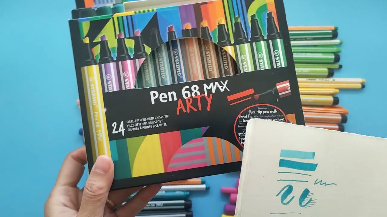 Test et avis : 24 Stabilo Pen68 MAX Arty