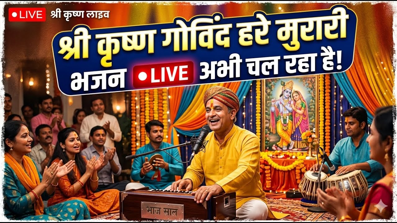 श्रीकृष्ण गोविंद हरे मुरारी#minivlog #live #youtube 