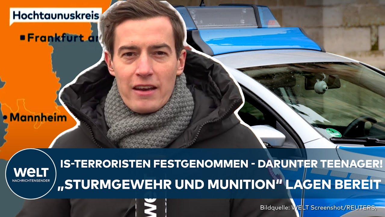 MANNHEIM: IS-Terroristen festgenommen! Teenager unter den Tätern! Sturmgewehr lag schon bereit