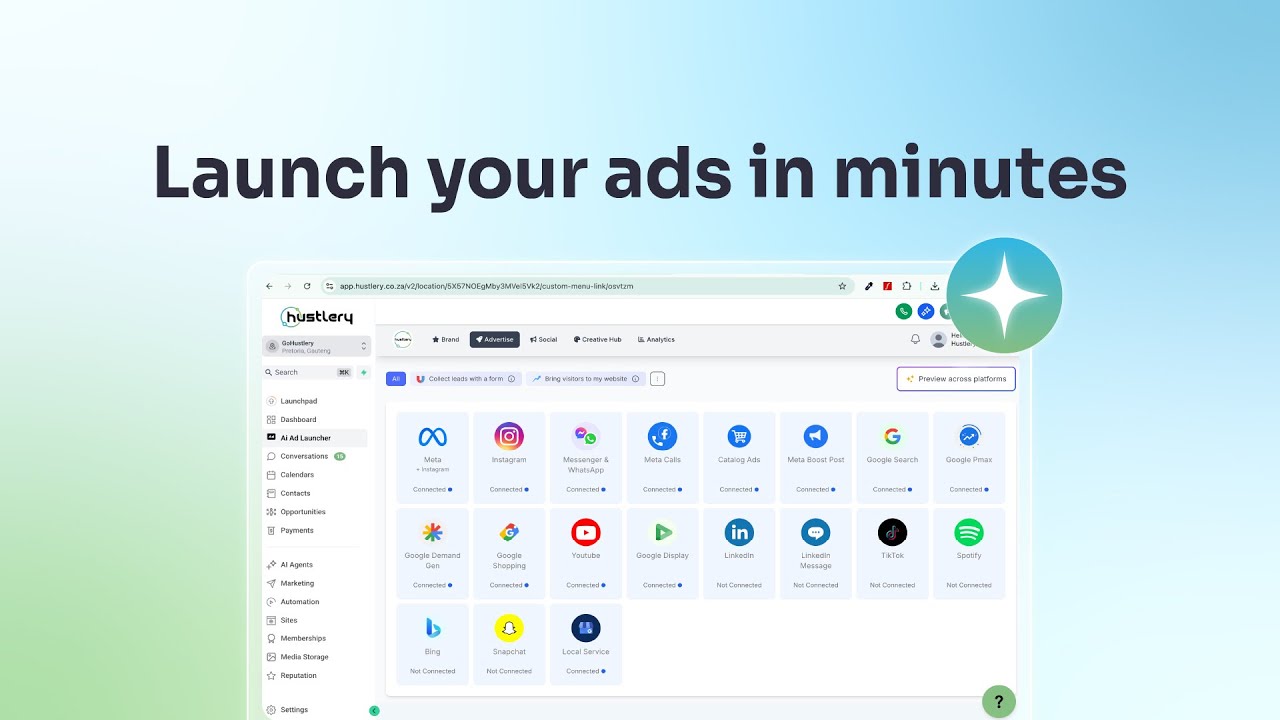 AI-Powered Ads Made Simple | Hustlery&rsquo;s All-In-One Ai Ad Launcher