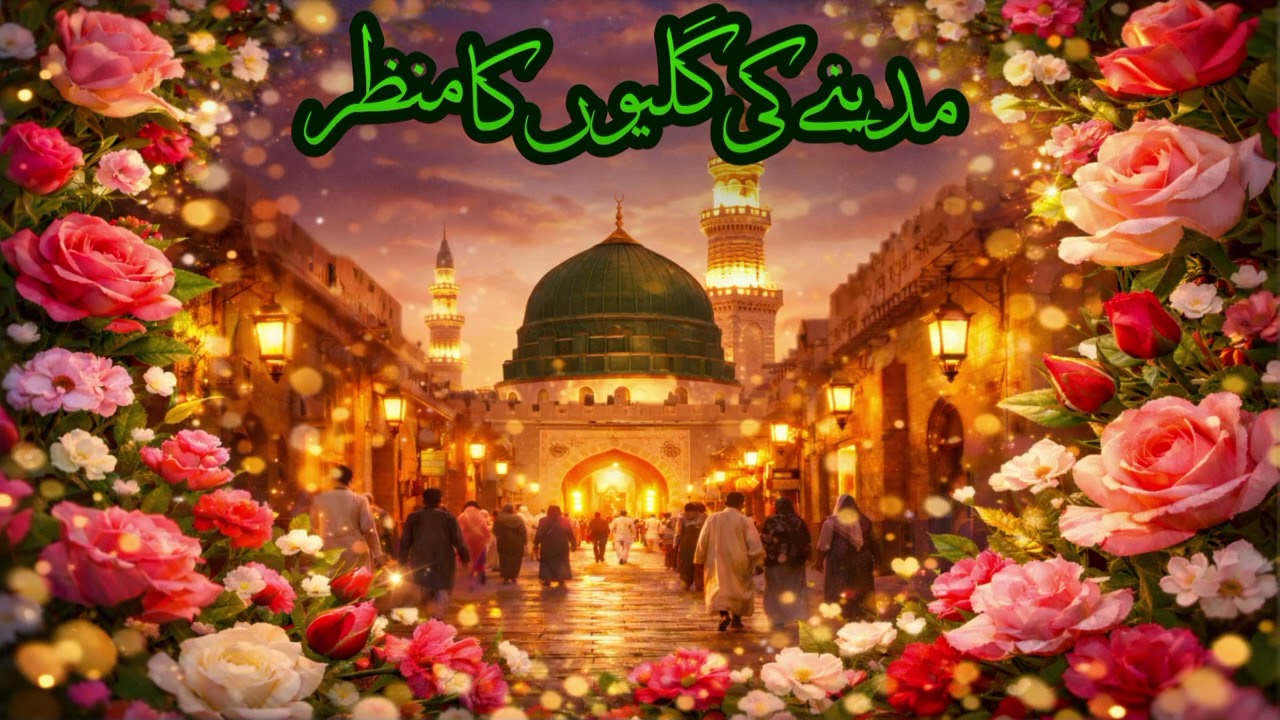 Madine ki galliyon ka manzar/new naat 2026#love #subscribe #2026 #new #naat #madina 