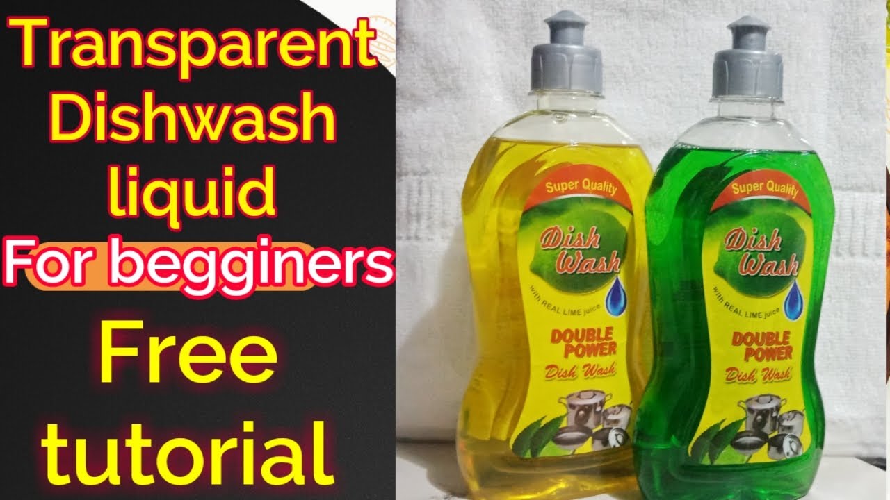 Dishwash liquid || how to make transparent dishwash || free tuitorial || step by step