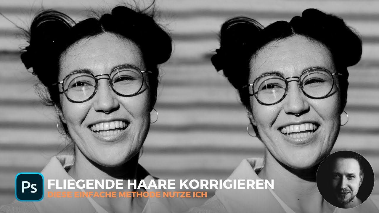 Fliegende Haare retuschieren in #Photoshop #RickMaschke