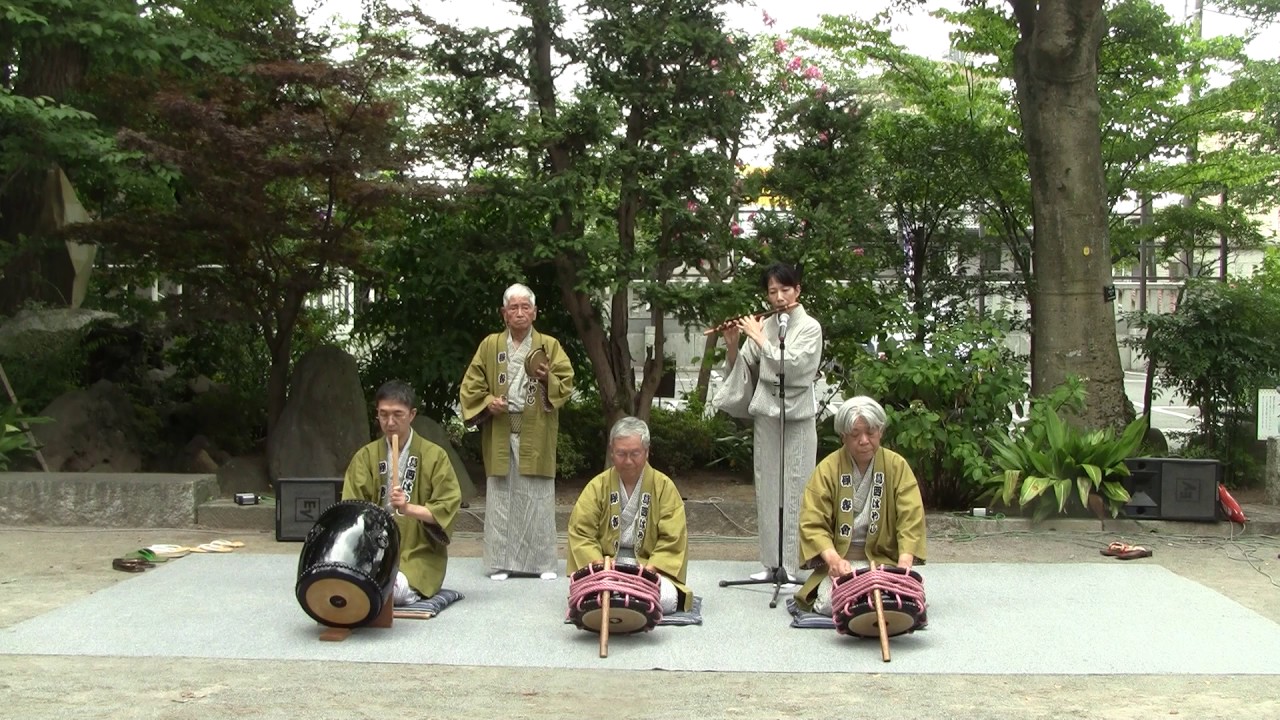 葛西囃子保存会さん　葛西神社音楽祭　H29.8.6