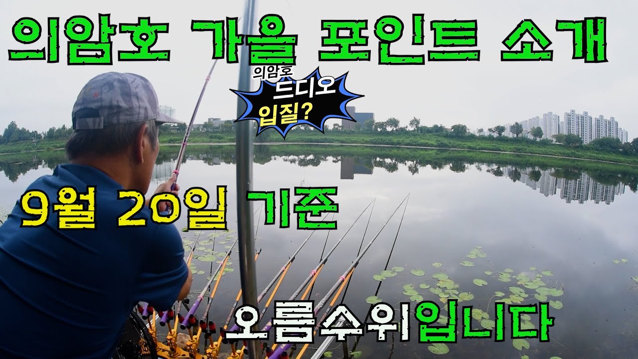 의암호  가을오름수위  대물붕어 포인트들 미리보기