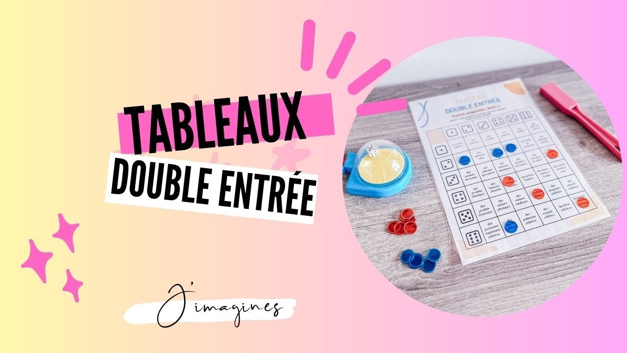 PDF | LES TABLEAUX DOUBLE ENTRÉE — JIMAGINES FR