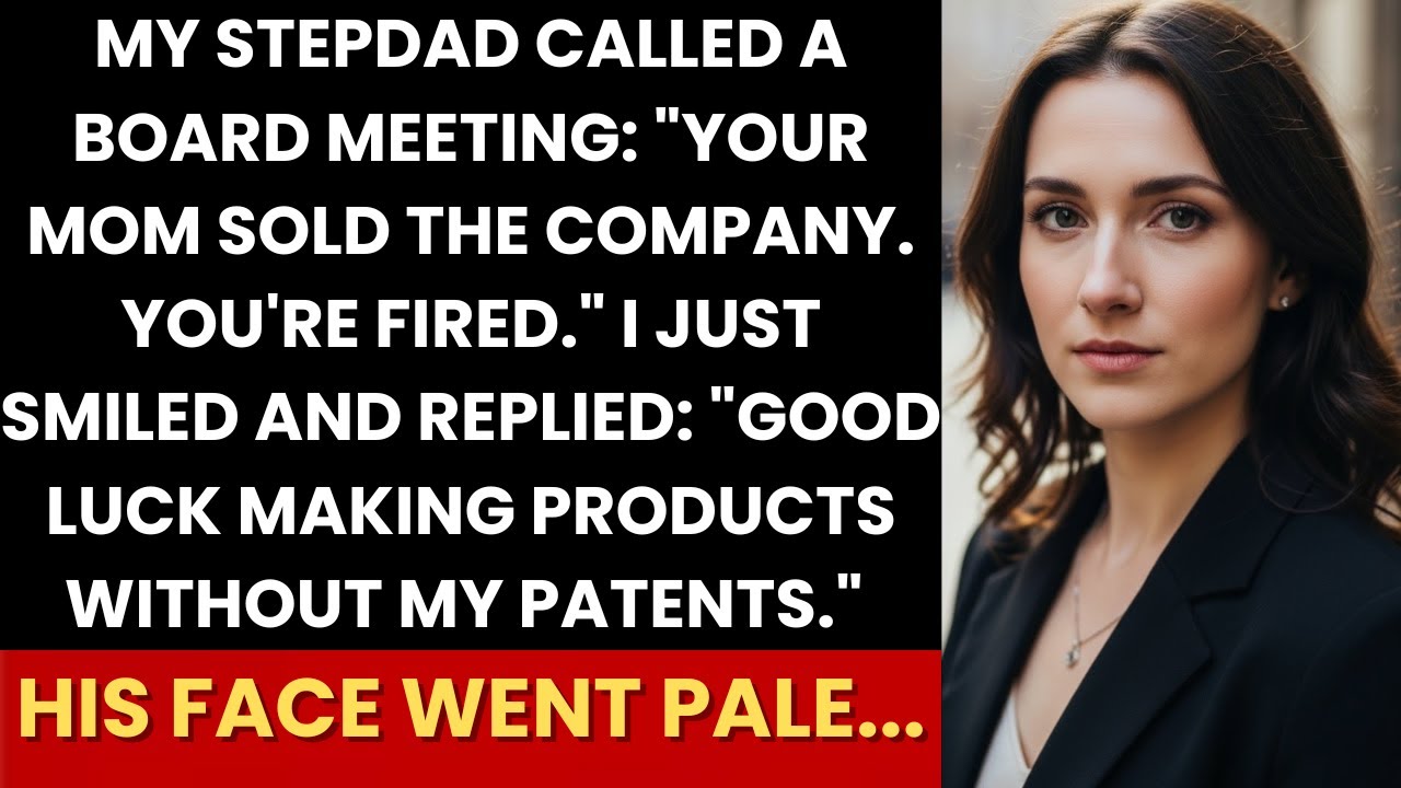 My Stepdad Fired Me, “Your Mom Sold The Company”—I Smiled, “Good Luck Without My Patents” And He...