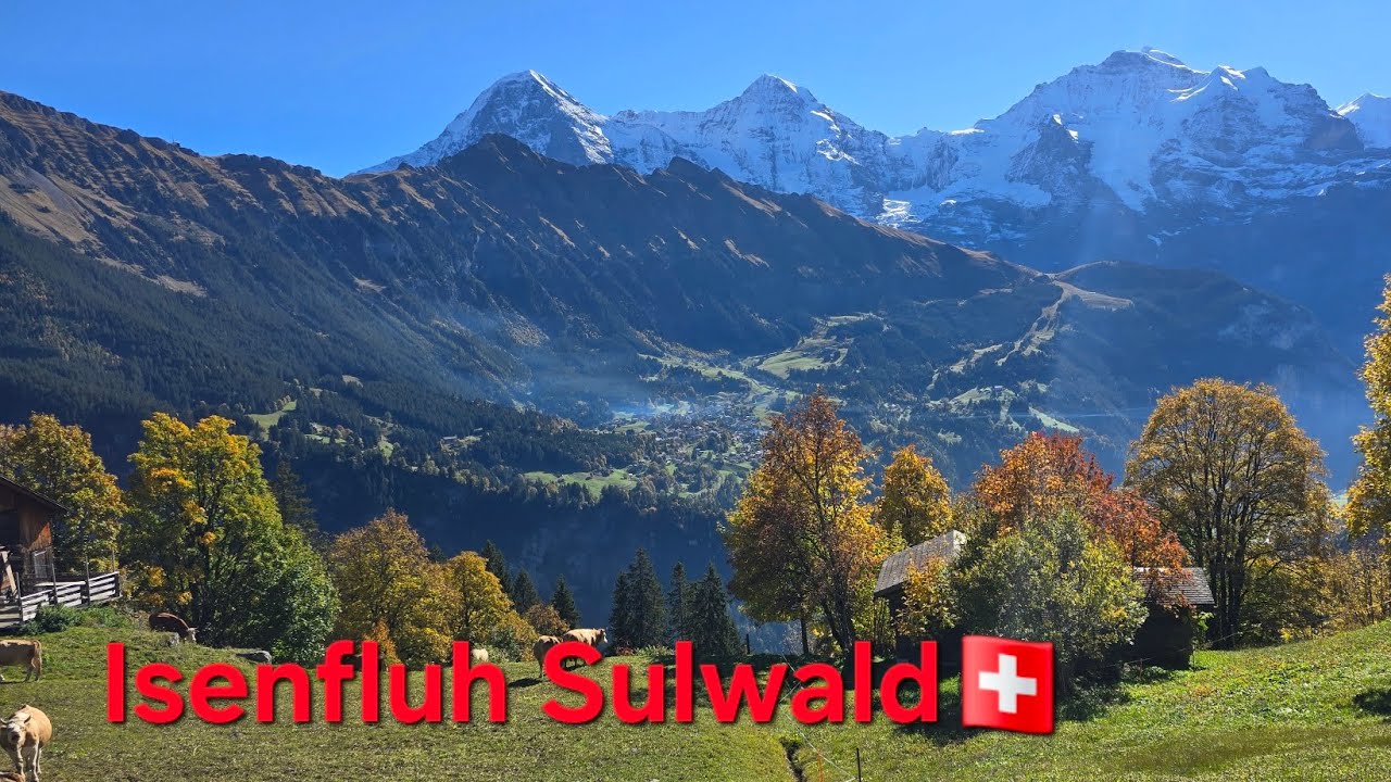 Sulwald Isenfluh (часть 2) пеший туризм, потрясающие виды Деревня