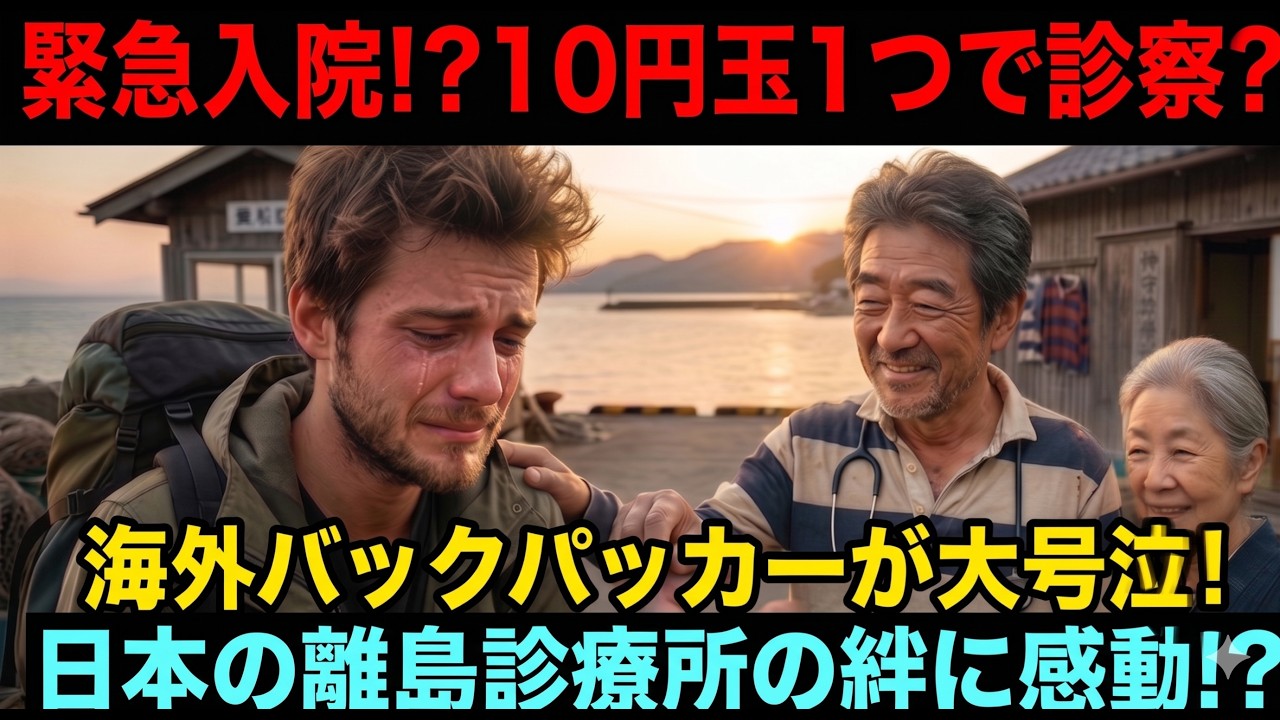 【海外の反応】「10円玉ひとつで診察!?」日本の離島診療所に迷い込んだバックパッカーが、村人と医師の“絆”に大号泣した理由