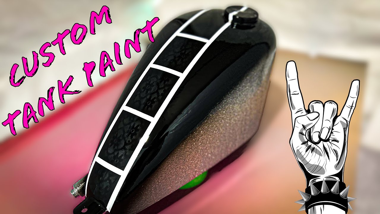 Custom Painted Gas Tank | Harley Peanut Tank | Yamaha VStar 650 Bobber