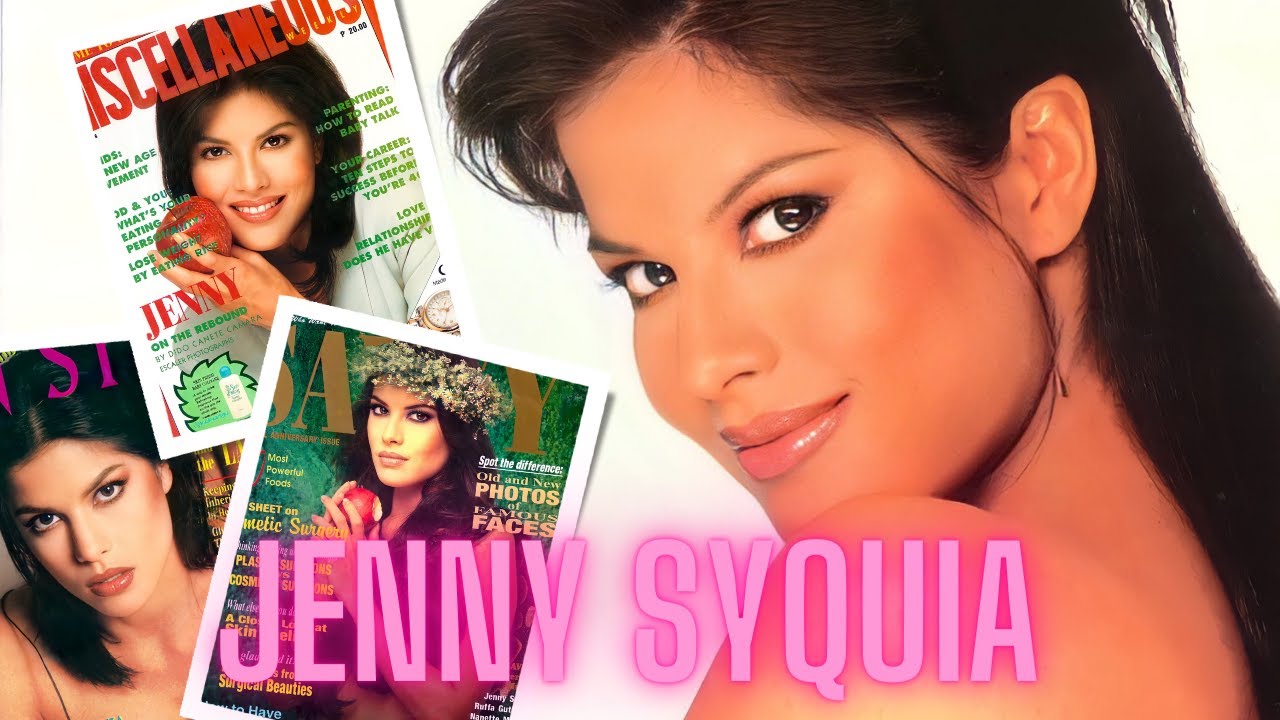 Philippine movie star Jenny Syquia film scenes from starring roles and magazine covers