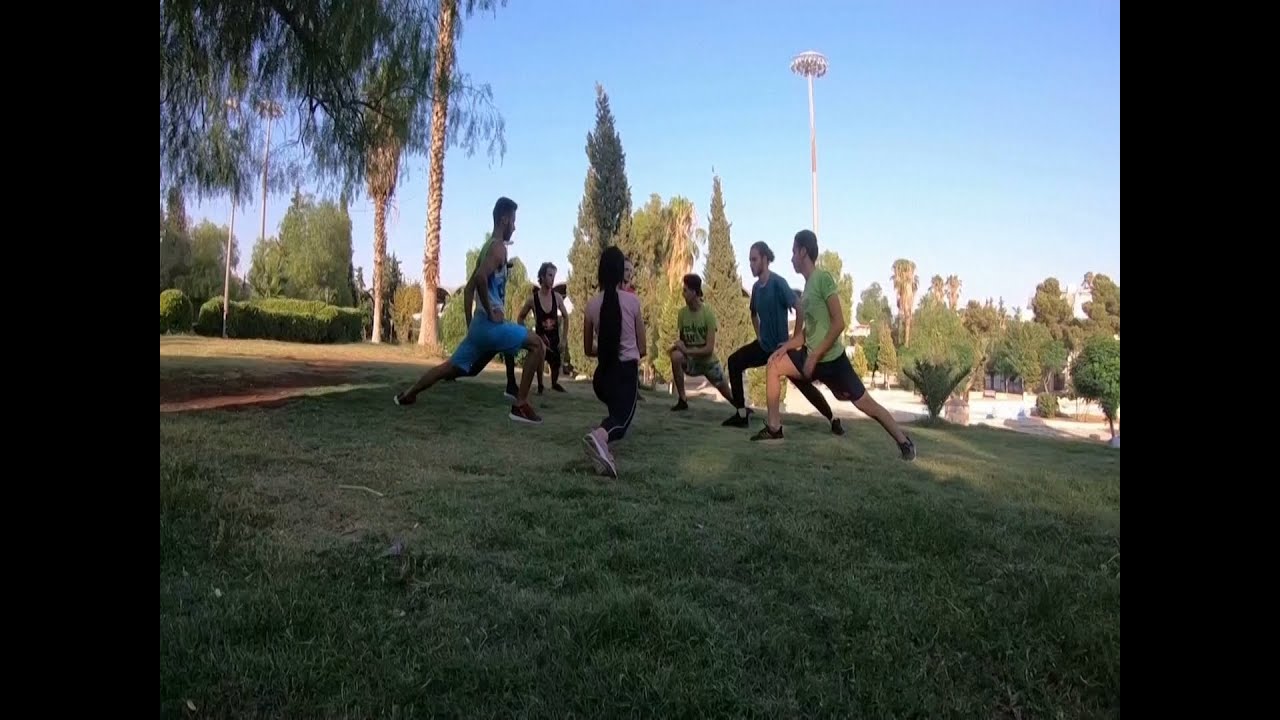 فريق باركور سوري يسعى للمشاركة في البطولات العالمية