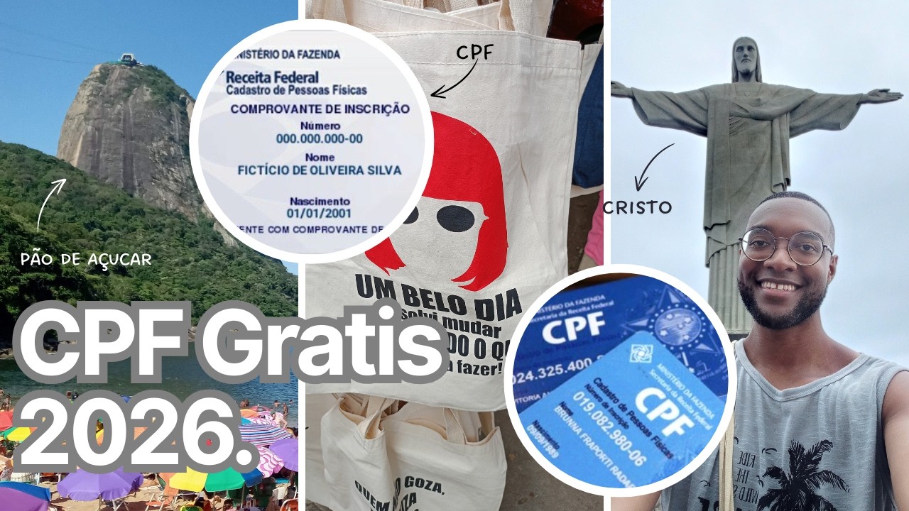 ¿Cómo sacar el CPF gratis y por internet siendo extranjero? CPF extranjero, 2026, Brasil. Q&A.
