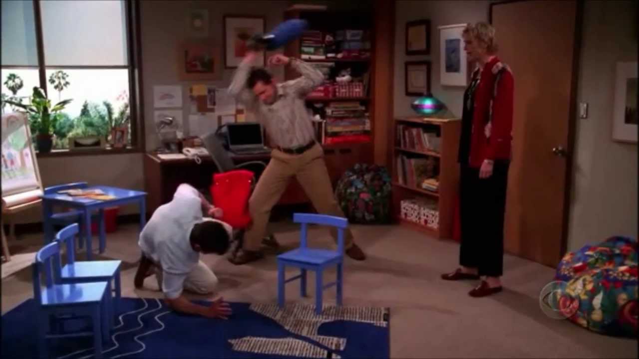 Two and a Half Men - Alan's Therapy: Charlie as Judith [HD]