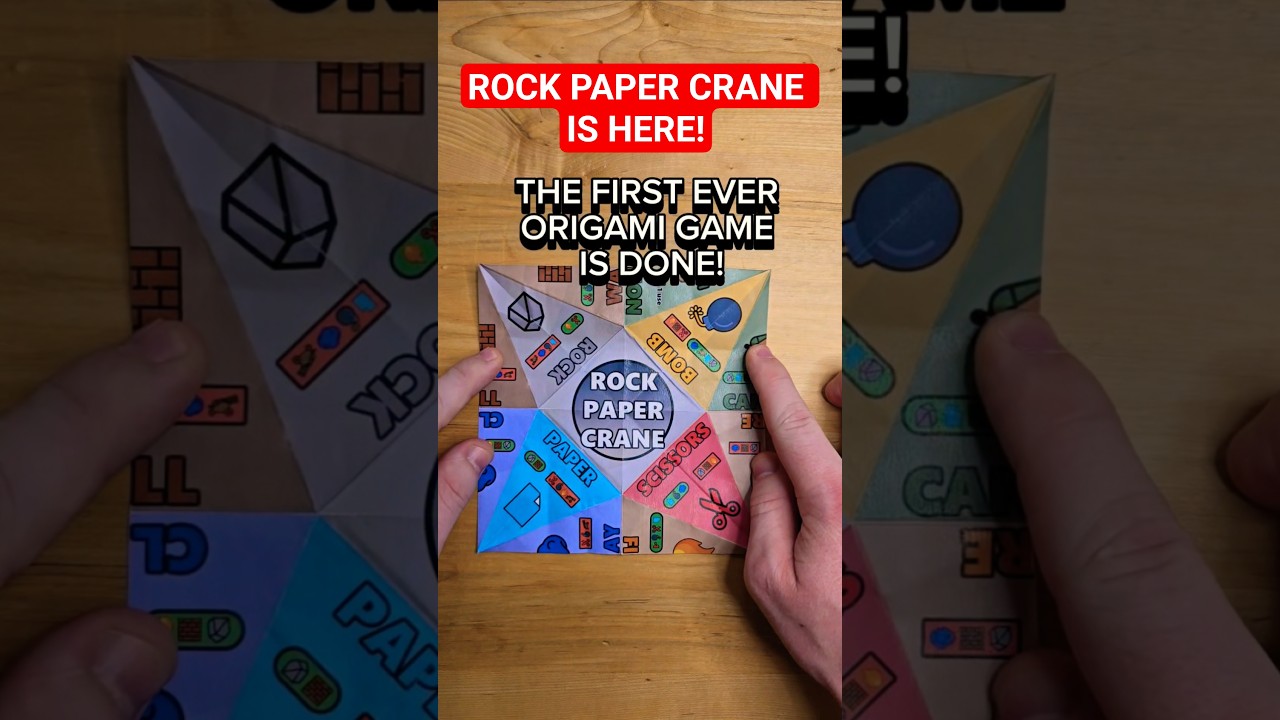 ROCK PAPER CRANE IS DONE! w/printable file