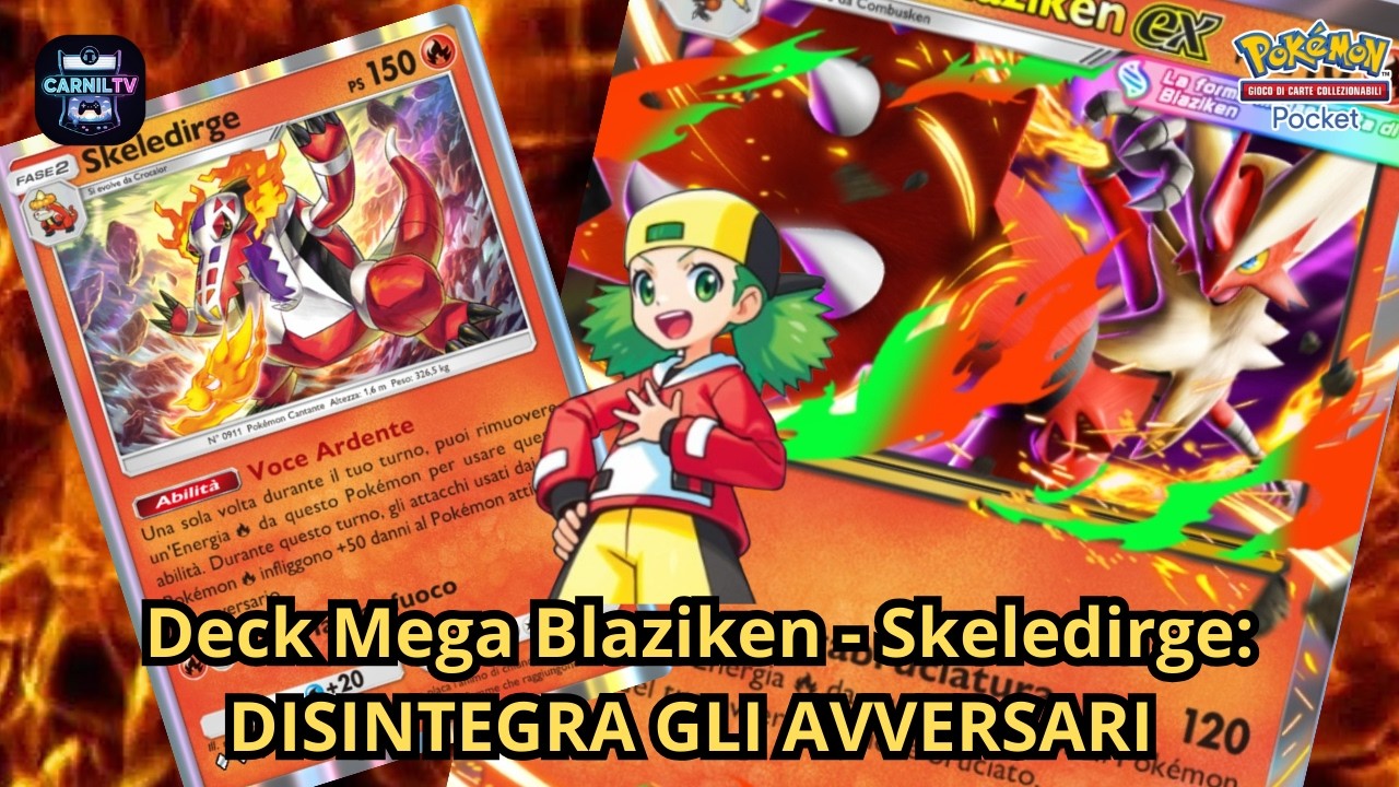 Deck Mega Blaziken - Skeledirge: ecco come si DISINTEGRA un avversario !!!!! - Pokémon TCG Pocket