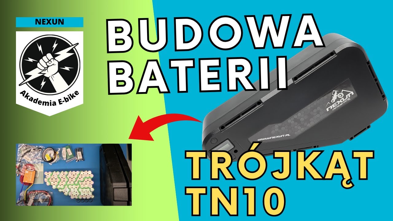 Instrukcja budowy baterii do e-bika: Trójkąt – TN10-21700 16s5p 60V 20Ah