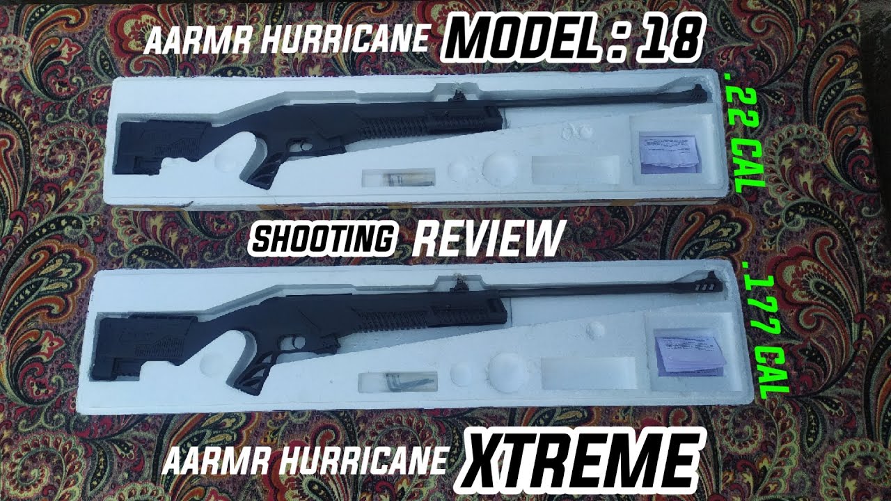 Aarmr hurricane .22 vs .177 Power Test