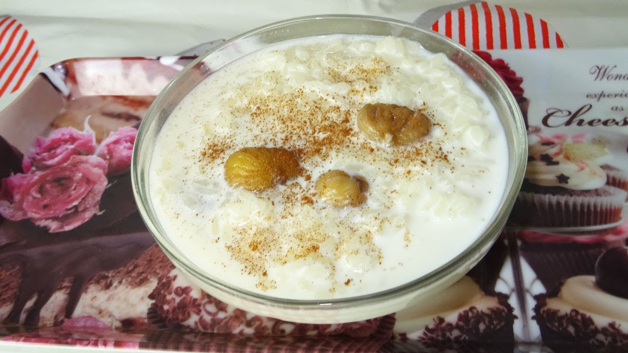 ARROZ CON LECHE Y CASTAÑAS | RECETA FÁCIL Y RÁPIDA