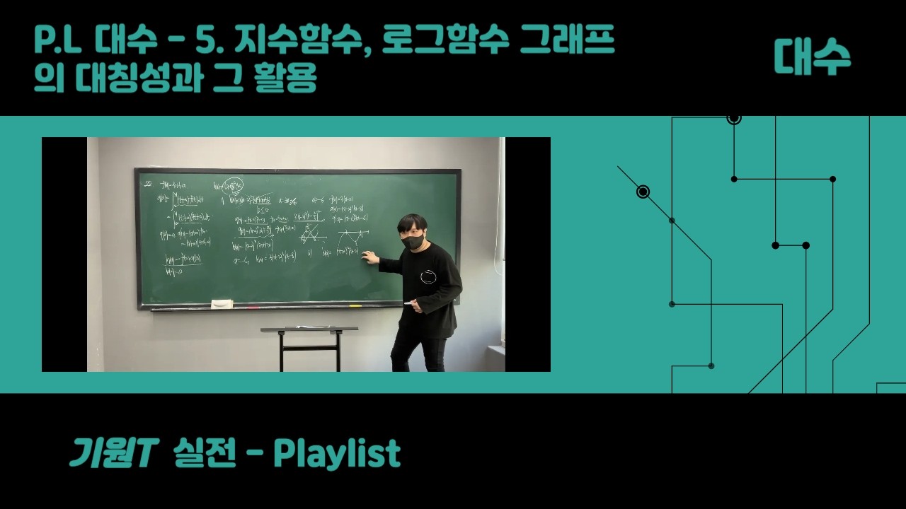P.L. 대수 - 2. 지수함수, 로그함수 그래프의 대칭성과 그 활용