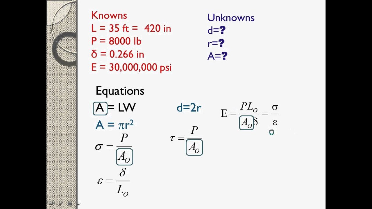 Step by Step Material Testing Calculations