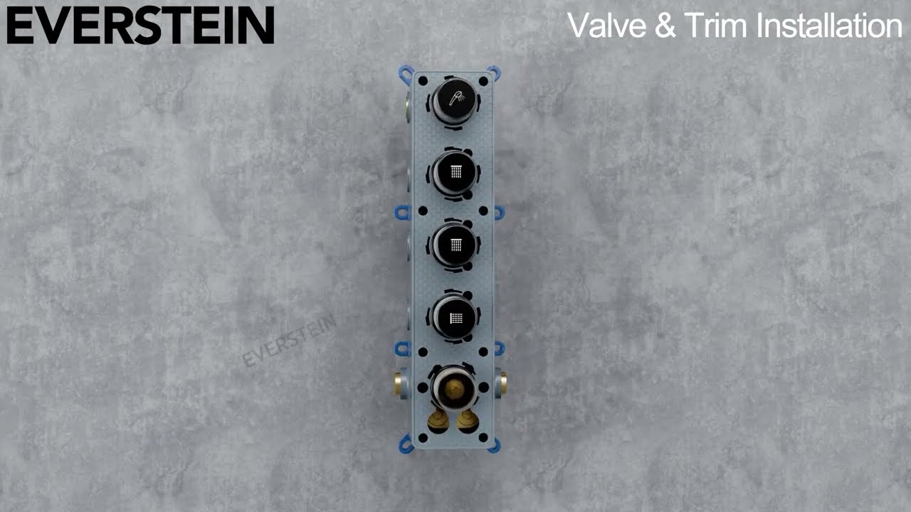 EVERSTEIN | SFS-1031-BK16 | 4-in-1 16-inch Ceiling Rain Shower Head Installation Guide Video