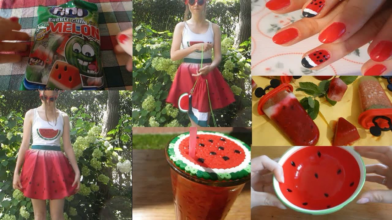 🍉DIY's im Wassermelonen-Design (Tellerrock, Top, Eis uvm.)🍉