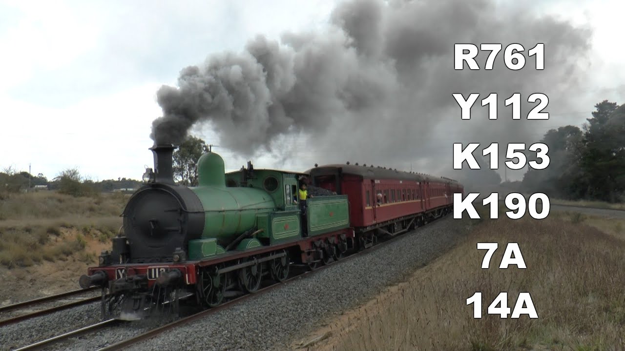 Steam Trains AUSTRALIA COMPILATION R761 Y112 K153 K190 7A 14A