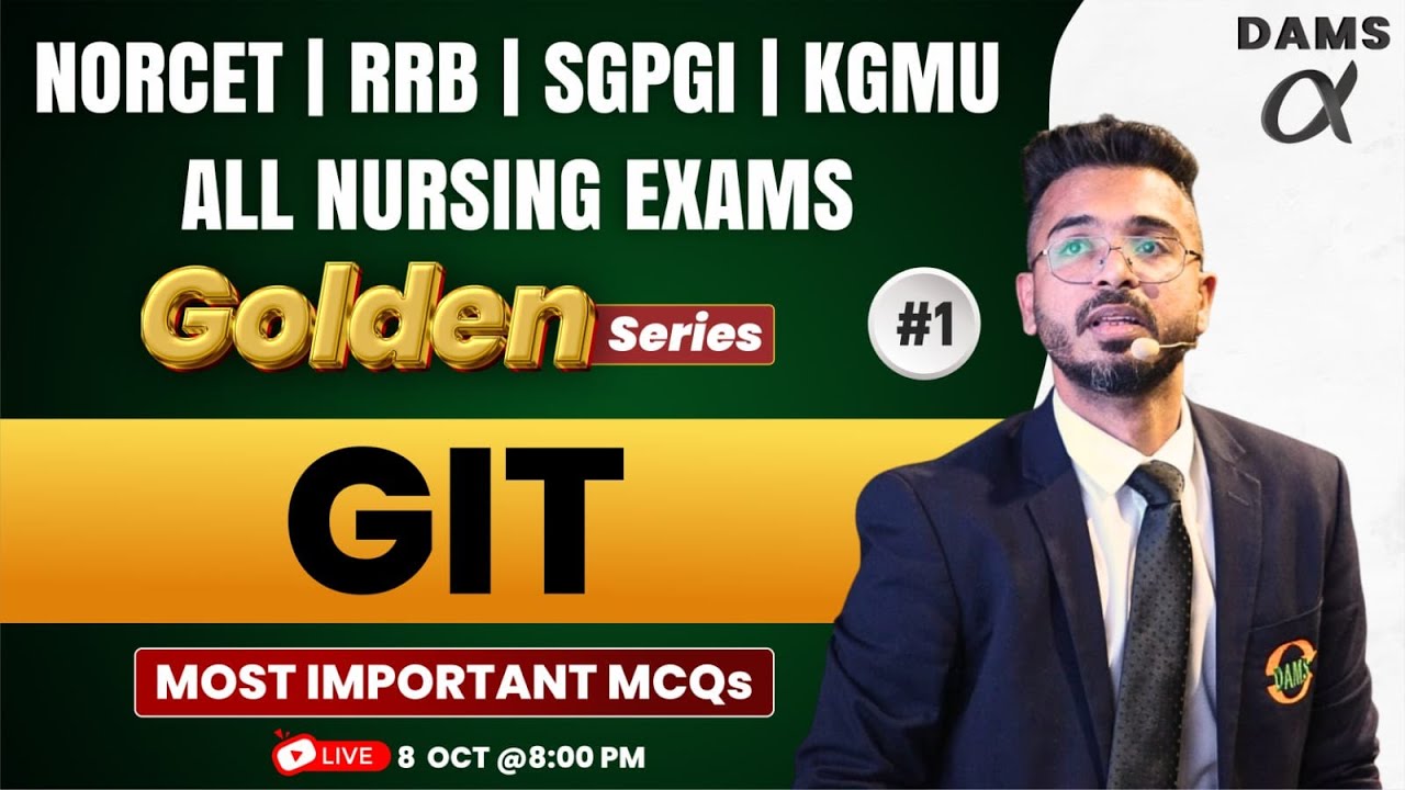 Pharma #1 NORCET | RRB | SGPGI | RRB | ALL NURSING EXAM by Dr Gourav Sir | Golden Series