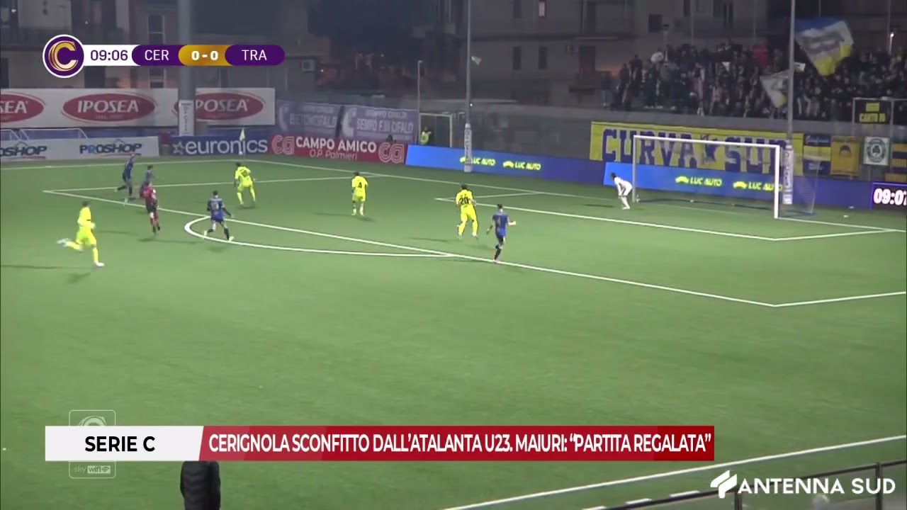 10 MARZO 2026 - SERIE C: CERIGNOLA SCONFITTO DALL’ATALANTA U23  MAIURI: 