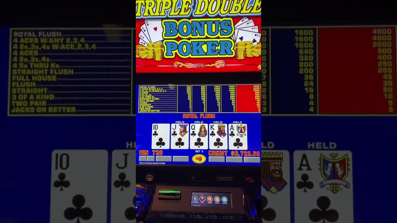 1 in 47 Shot at ROYAL FLUSH 😳#videopoker #jackpot #royalflush