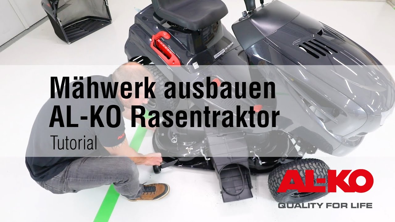 Mähwerk ausbauen beim AL-KO Rasentraktor | Anleitung/Tutorials | AL-KO Gardentech