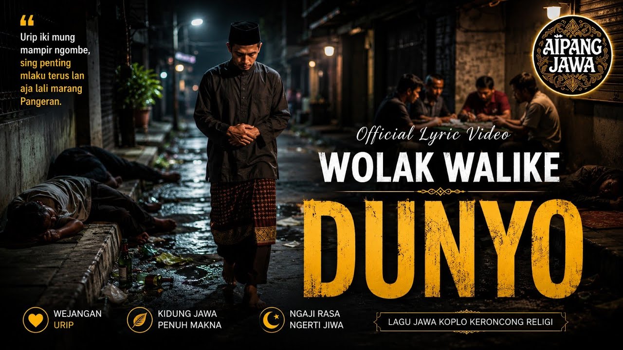 WOLAK WALIKE DUNYO - AIPANG JAWA (Official Lyric Video) | Lagu Jawa Koplo Keroncong Religi