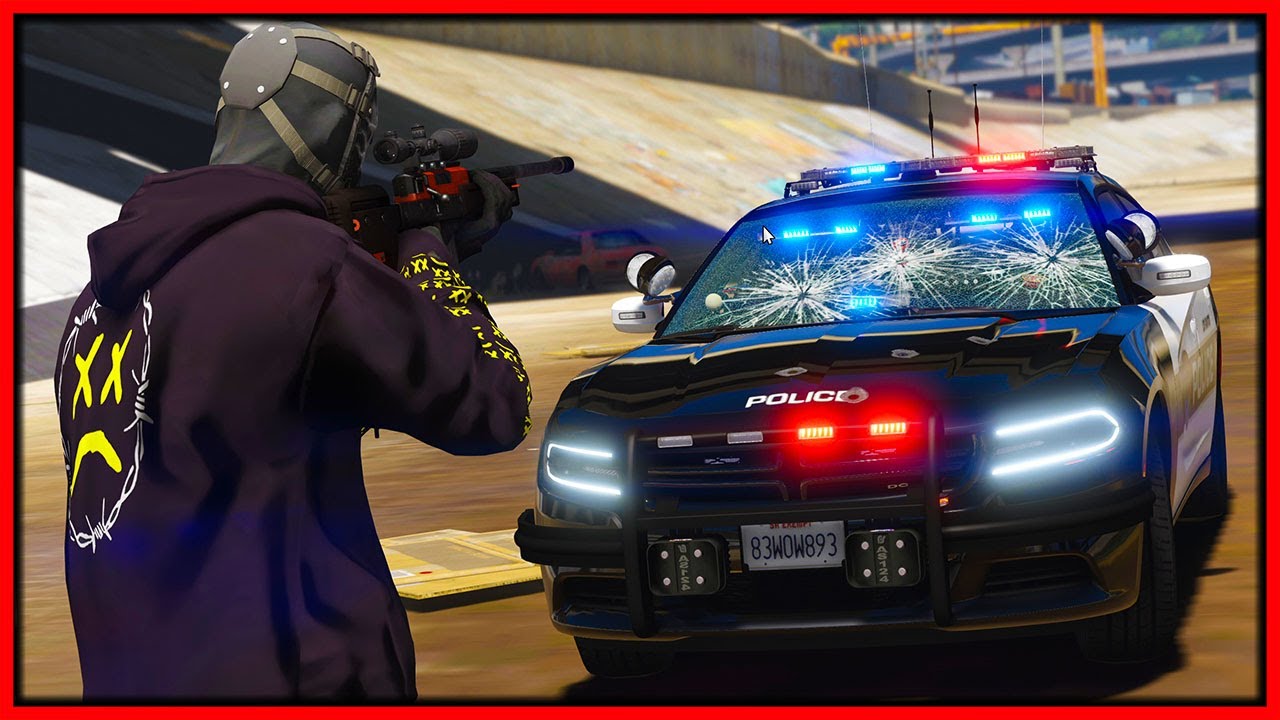 GTA 5 Roleplay - SCARED COPS RUN FROM HITMAN | RedlineRP
