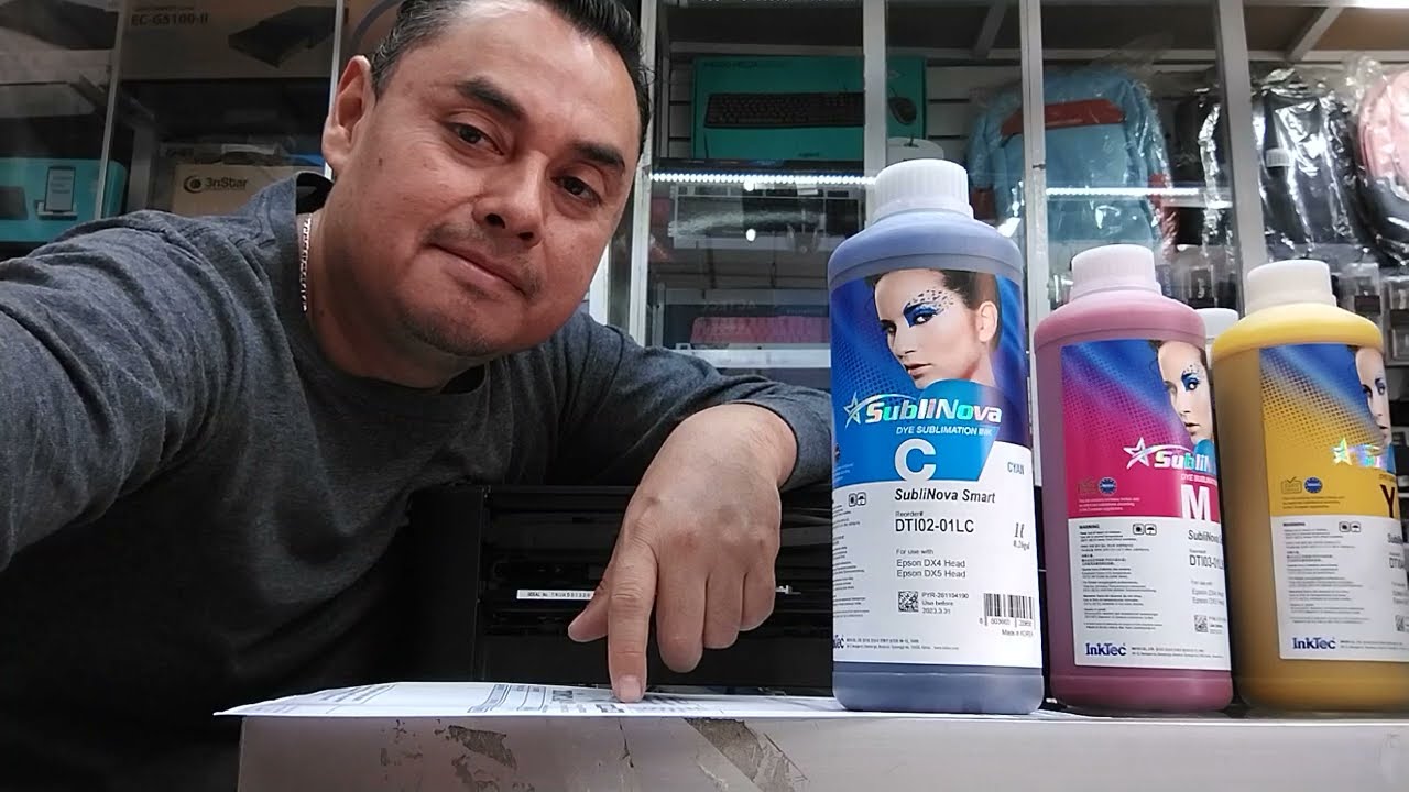 tinta de sublimación en una impresora Epson L120 #inktec