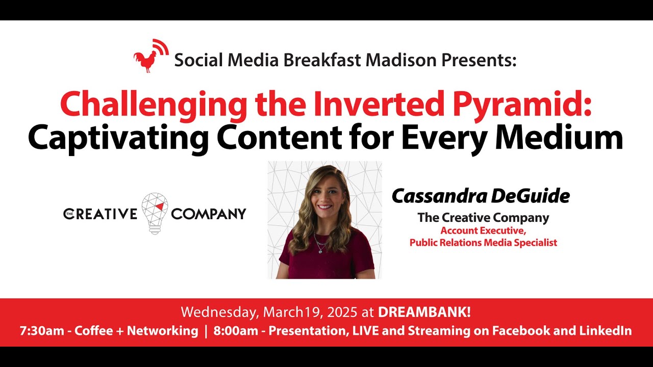Challenging the Inverted Pyramid Captivating Content for Every Medium | Cassandra DeGuide