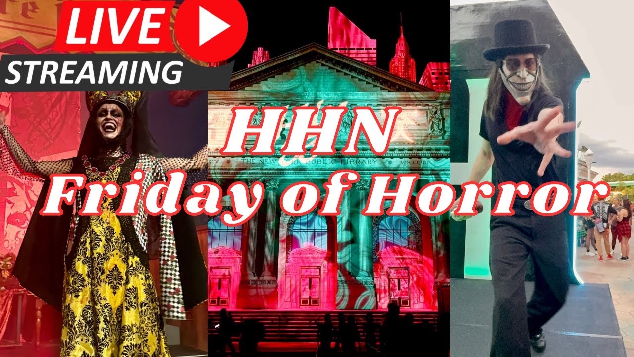 🔴 LIVE from Halloween Horror Nights 33 at Universal Studios - Friday of Horror Post Hurricane