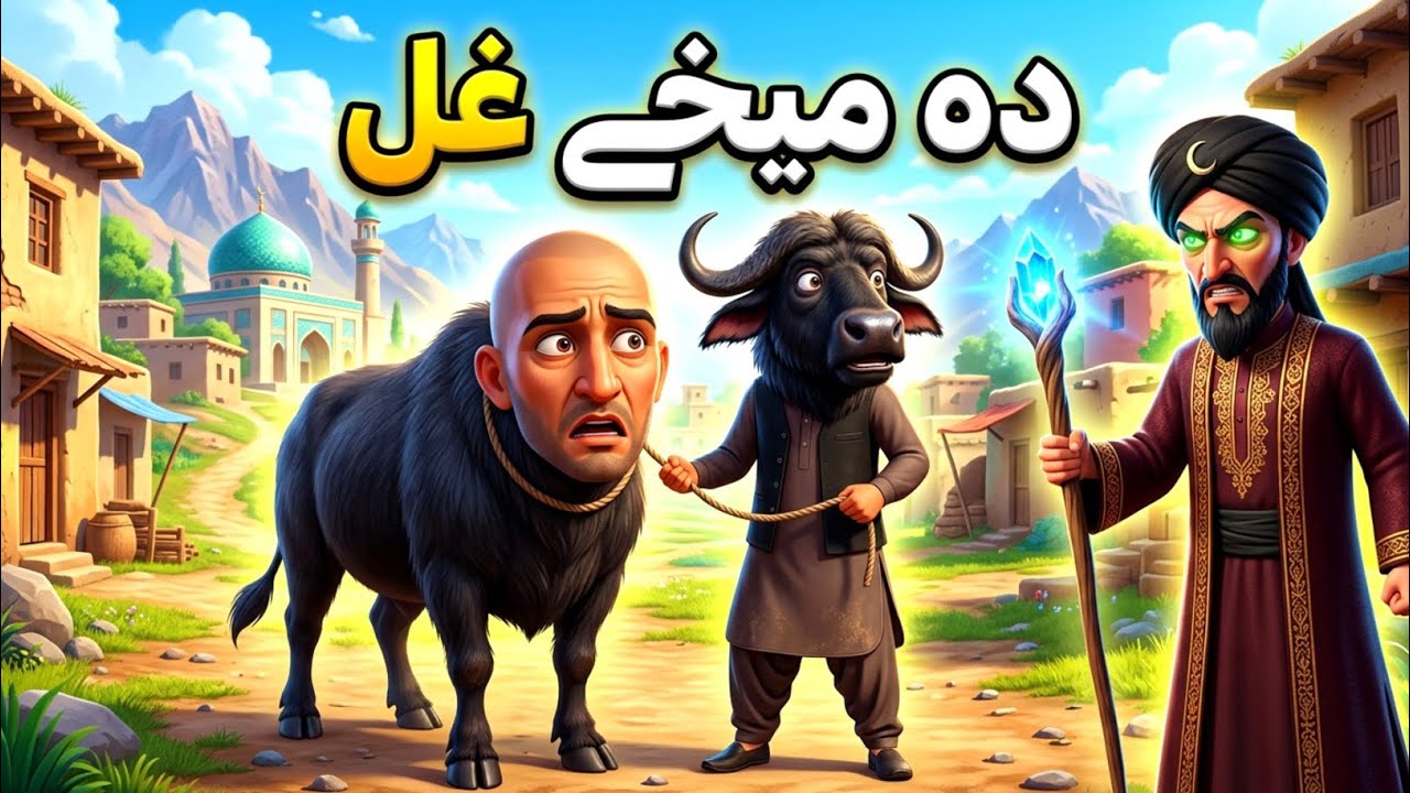 دہ میخے غل 🐃🐄 | The buffalo thief | Pashto cartoon story