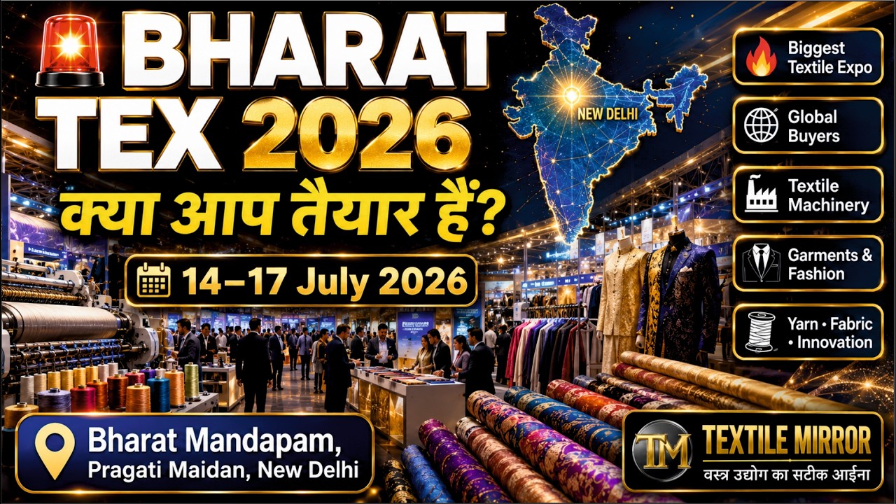 BHARAT TEX 2026 | क्या आप तैयार हैं? India's Biggest Textile Expo | 14&ndash;17 July 2026 | Delhi
