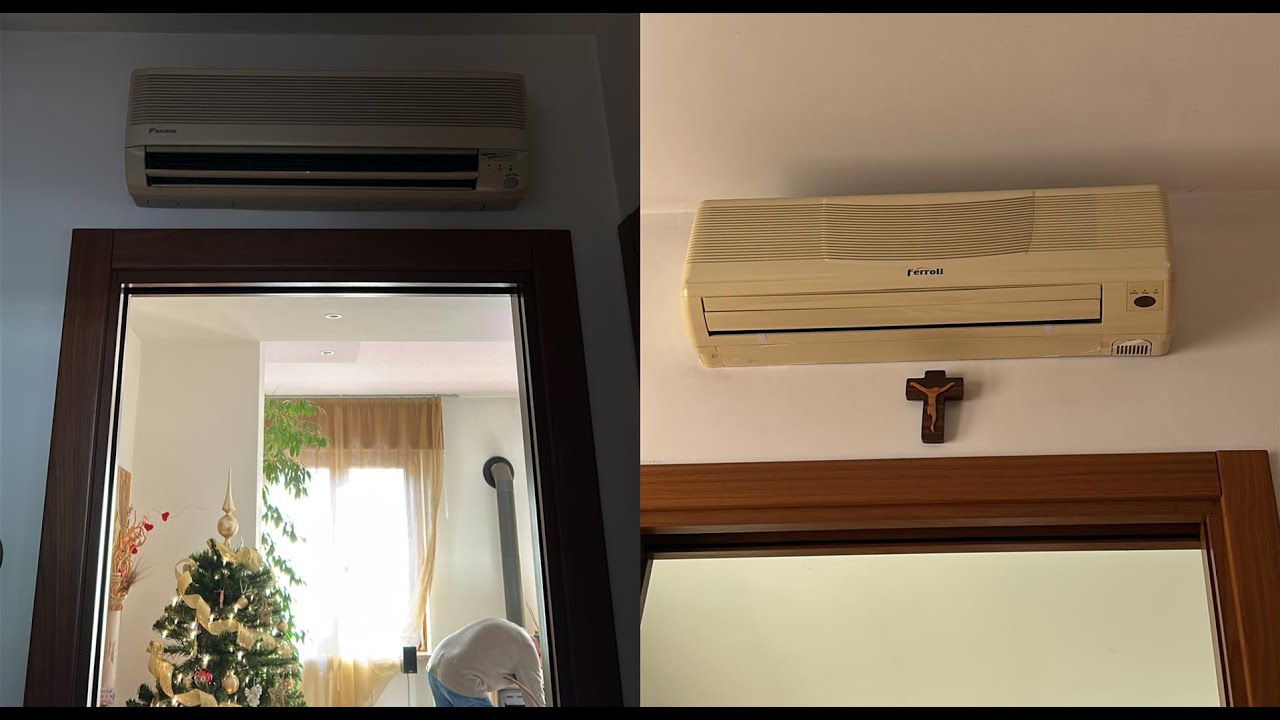 Vintage Ferroli and Daikin air conditioners