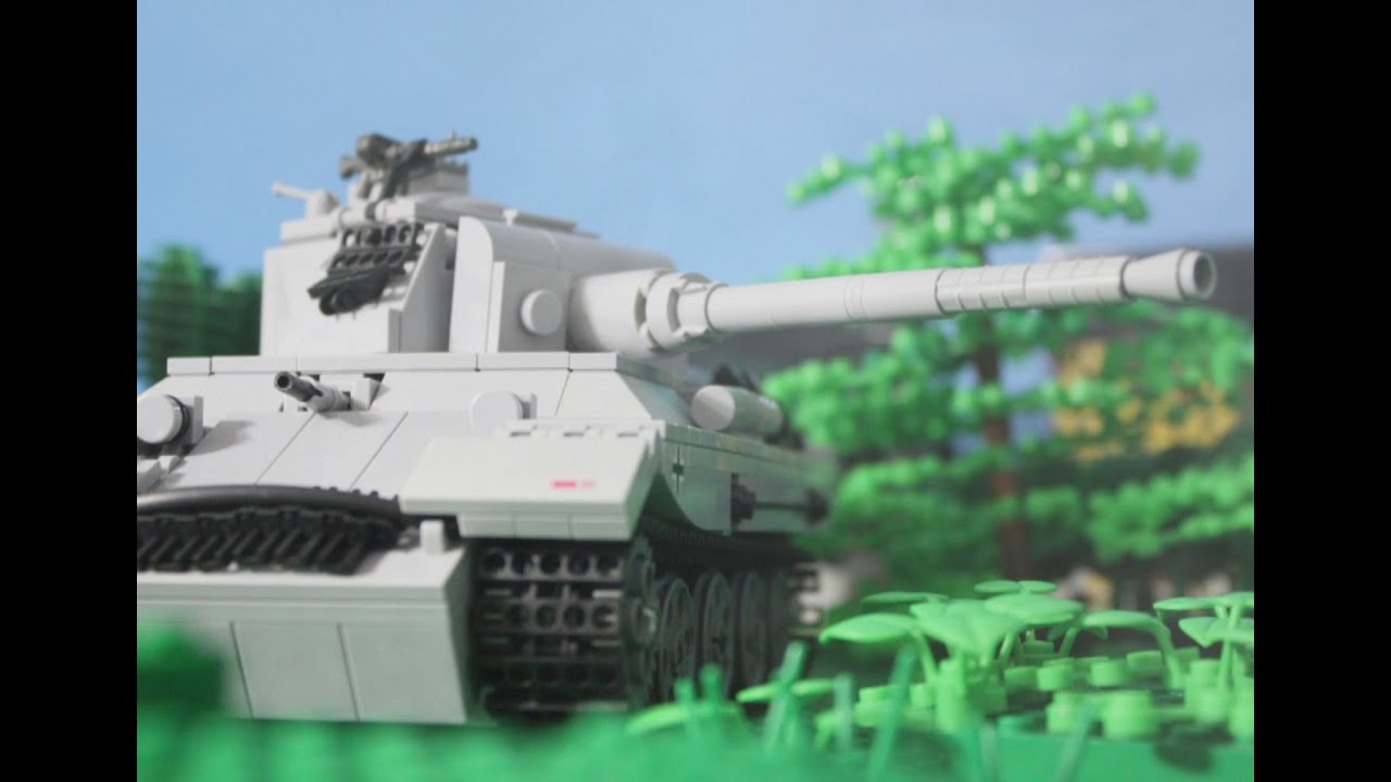 1944 Lego World War Two Tank Battle: Panther vs. Sherman Tanks