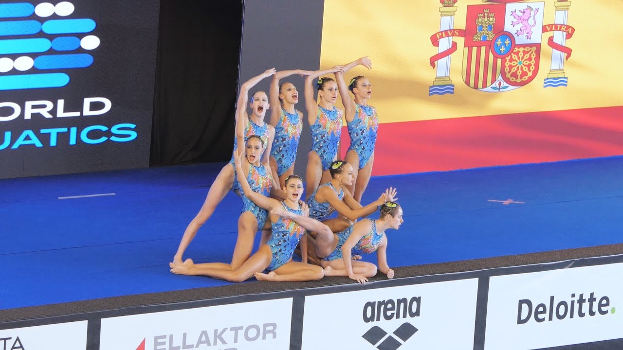 SPAIN Artistic Swimming Team Free FINAL Athens 2023